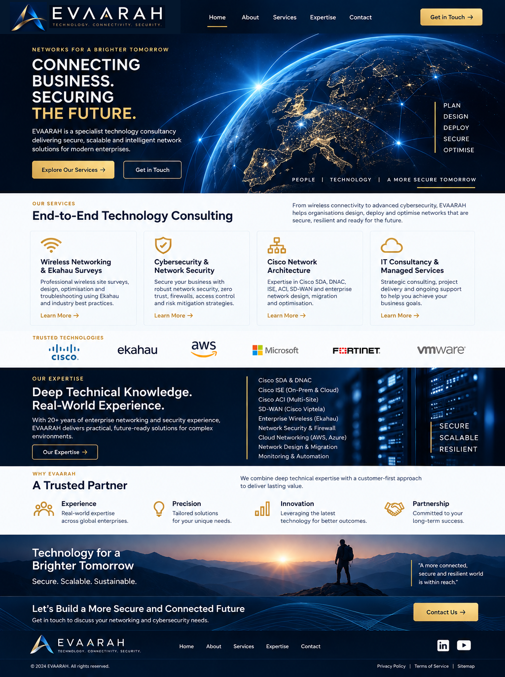 EVAARAH corporate homepage design